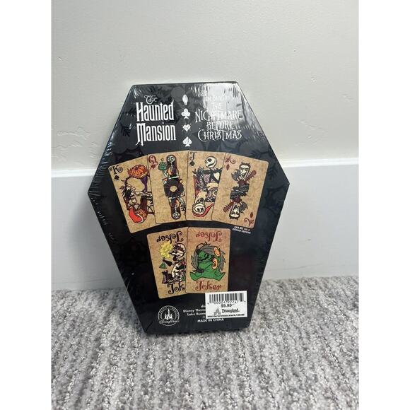 Disney Nightmare Before Christmas HAUNTED MANSION HOLIDAY NIB Playing Cards - Picture 2 of 3